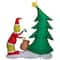 8.5ft. Airblown® Inflatable Christmas Grinch Putting Ornaments on Tree